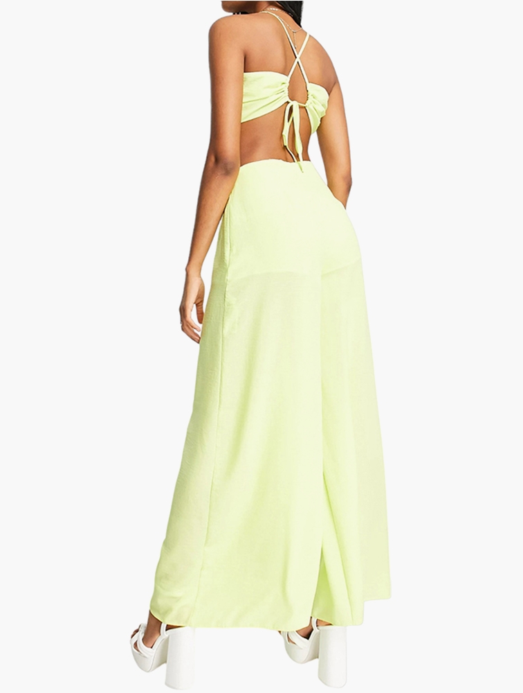 Miss selfridge top yellow jumpsuit